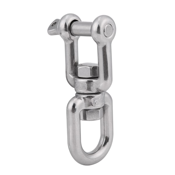 Kraftig 304 rustfritt stål dreibar ring snap rullende sjakkel (12mm)