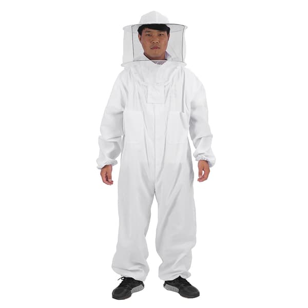 Professionell Biodlings Skyddsutrustning Heltäckande Biodlaroverall med Hatt XL