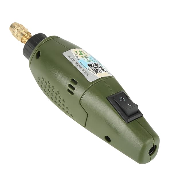 Mini elektrisk drill med tilbehør for polering, boring og gravering