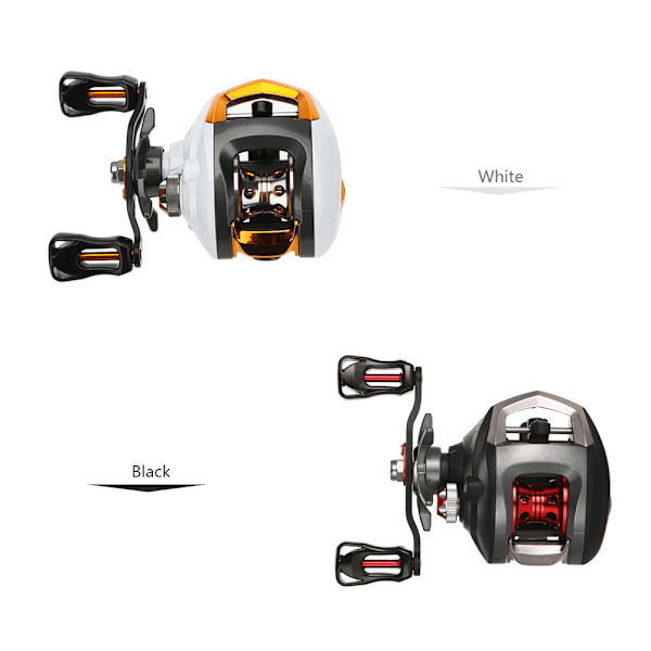 Lixada 12+1 Kuglelejer Baitcasting Hjul Fiskeflue Højhastigheds Fiskehjul med Magnetisk Bremsesystem
