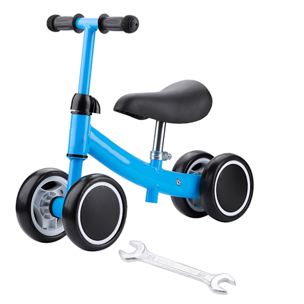 Balansetrening Mini Sykkel Sparkesykkel Gåstol Sparkesykler for 1-2 År Gammel Baby (Blå)