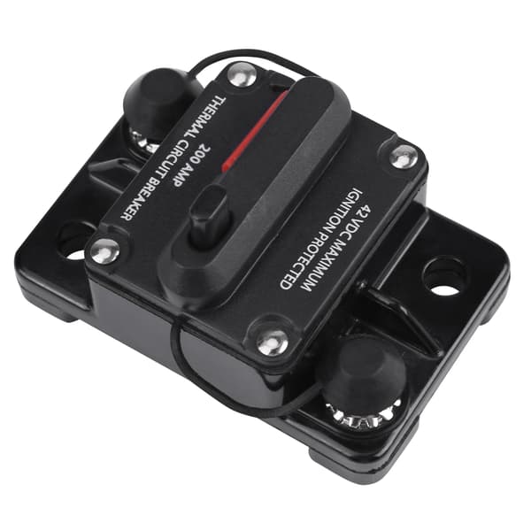 DC12V-42V Bil Stereo Lyd Inline Strømbryter Manuell Tilbakestilling (200A)