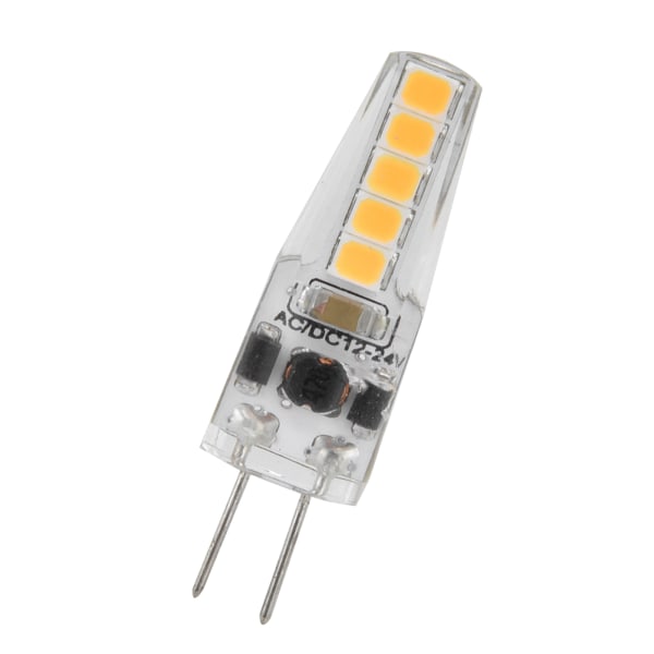 10 st G4 LED-lampor 2W Bi-pin-sockel Dimbara lampor för taklampa, bordslampa, varmvit 3000K AC 12‑24V