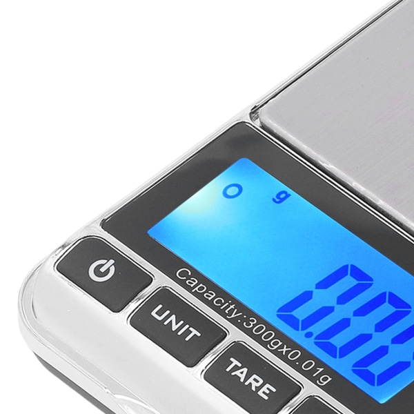 Digital lommevægt høj nøjagtighed bærbar sikker pålidelig mini lomme smykkevægt med LCD-display til smykkebutik hjem 500g/0,01g
