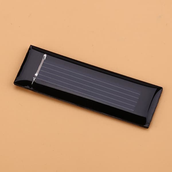 10 stk. 0,5V 100MA Mini Bærbart Polykrystallinsk Solcellepanel DIY Strømmodullader 53*18MM