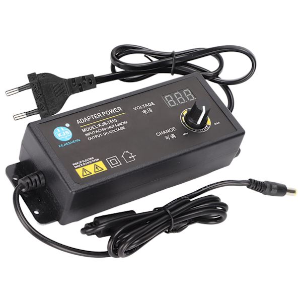 Nätdel Adaptrar Justerbar Spänning Hastighetsreglering 90W 2.5A 3-36V LED Digital Display Adaptrar 100‑240VEU-kontakt