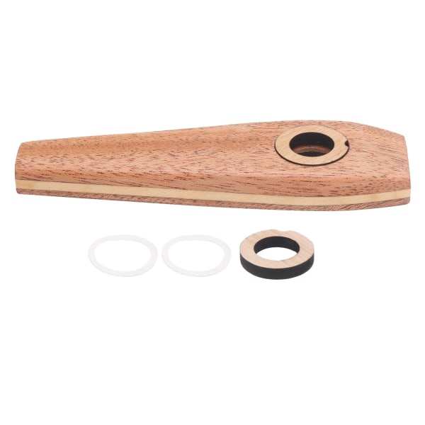 Trä Kazoo Flöjt Trämunspel Gitarr Ackompanjemang Membran Mun Musik Vindinstrument