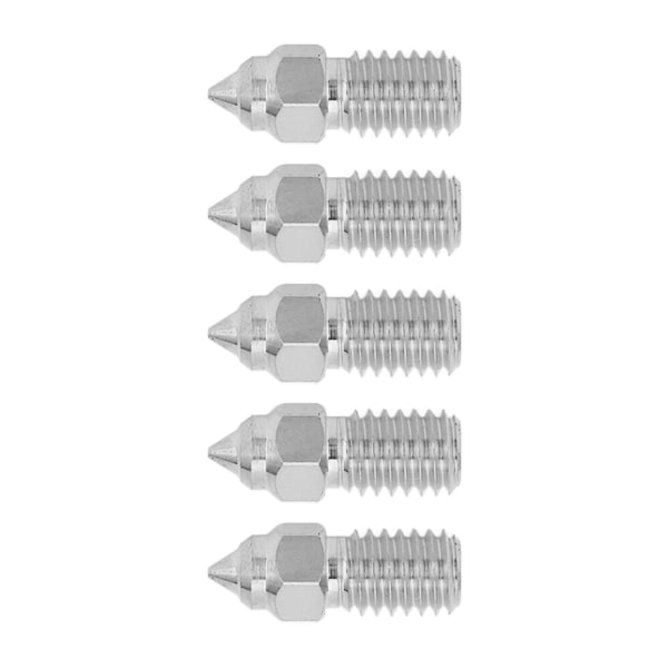 5 kpl 3D-tulostimen ekstruuderisuutin 1,75 mm M6 Nopea Hotend-ekstruuderisuutin Creality Ender 5 S1 0,6 mm:lle