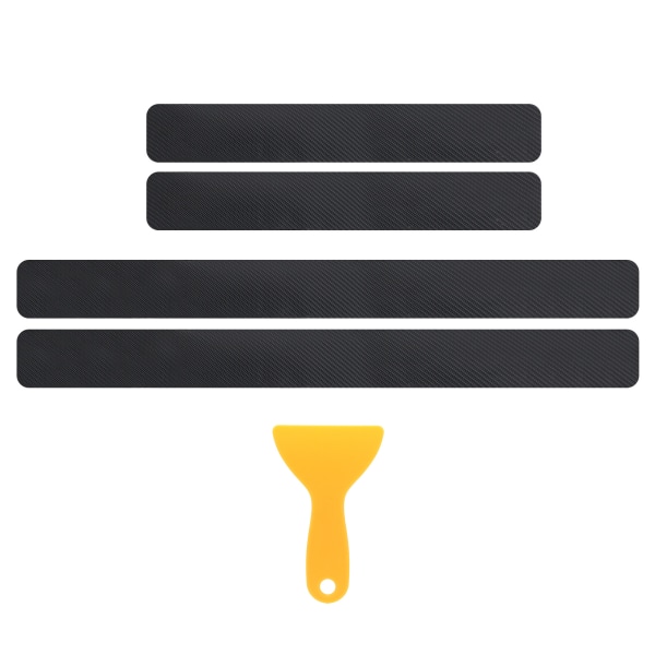 Antiscratch-klistermärken 4st Carbon Fiber-klistermärke Cover passar för en mängd olika bilar
