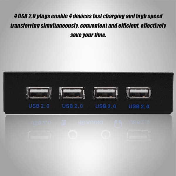 USB2.0 Diskettedrev Frontpanel 3.5'' Diskettedrev Bay 9 Pin til 4 Interface USB 2.0 HUB