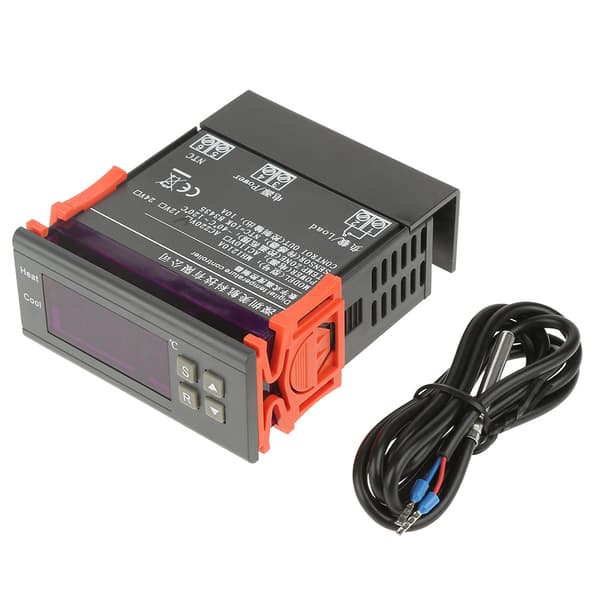 MH1210A Mini Digital LED Termostat Temperaturkontroller med Sensorprob (AC220V)