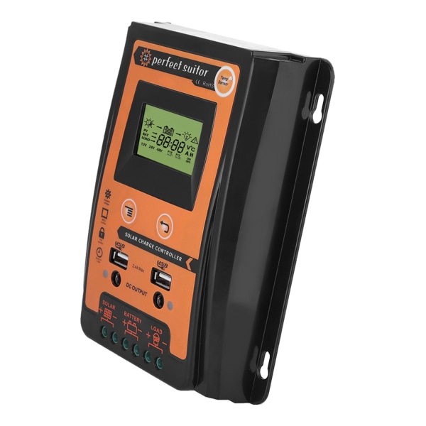 12V/24V 30A PWM&MPPT Kort Version Solar Charge Controller Solpanel Batteri Regulator Dobbelt USB LCD Display