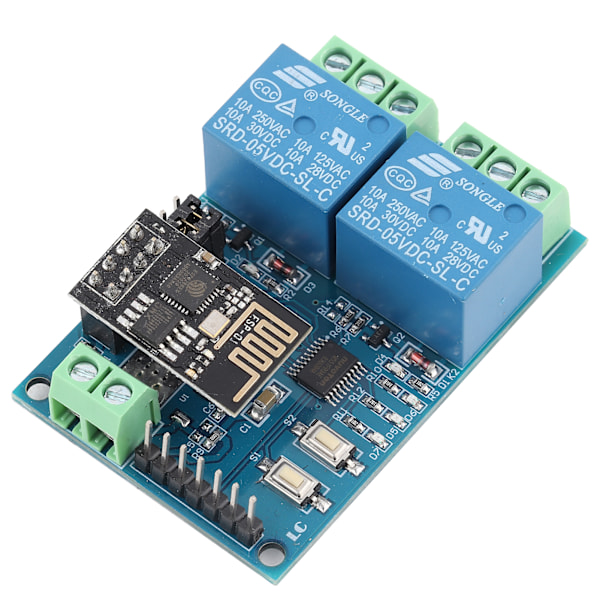 5V ESP8266 Dubbelkanal WiFi Relämodul IOT Smart Hem Telefon APP Fjärrkontroll