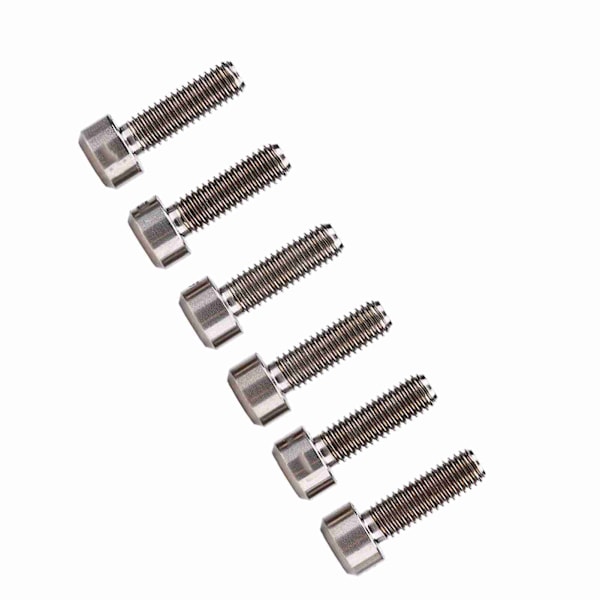 6 kpl setti M5*16mm Titaani Seos Polkupyörän Kiinteät Ohjainkannattimen Pultit Maastopyörän Ohjainkannattimeen (titaani)