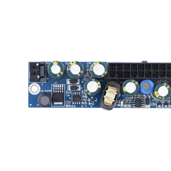 DC 12V 120W PSU Computer PC Strømforsyningsmodul med 24Pin ATX/ DC Input Kabel Holdbar