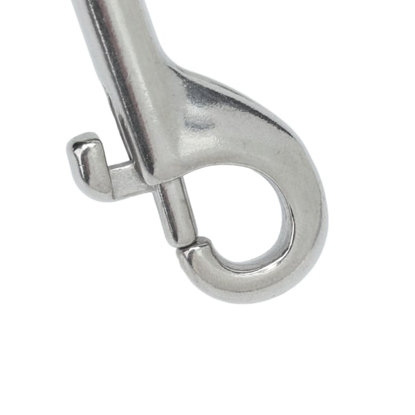 2 stk. Enkeltsidige bolter Krok 316 Rustfritt stål Bolter Snap Roterende kroker for hundehalsbånd 65 mm