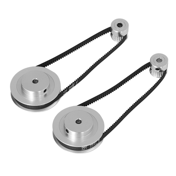 Sats med kugghjul för timing 20 tänder 60 tänder Aluminium synkront hjul med 280 mm längd 6 mm bredd timingrem för 3D-skrivare 5 mm/0.2 tum hål