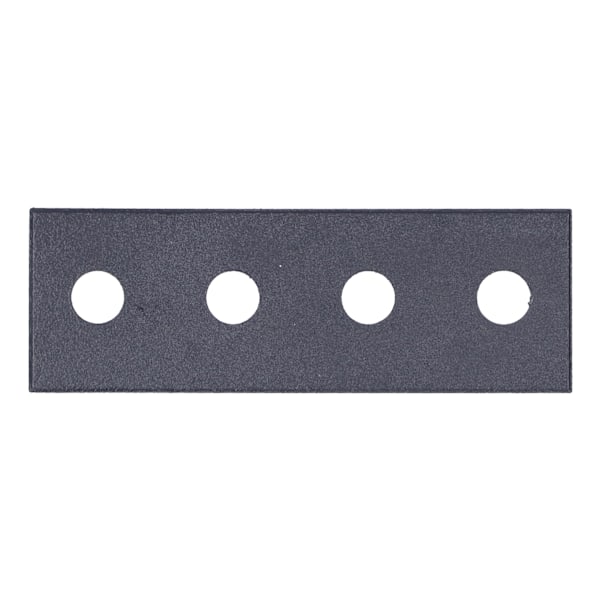 Dörrspåranslutningsbeslagssats i kolstål för skjutdörrar 8x2,7 cm