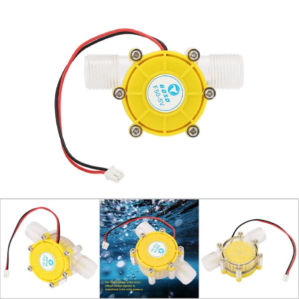 F50 Mikro Hydro DC Vattenflödespump Turbin Vattenkraft Energi Generator (5V)