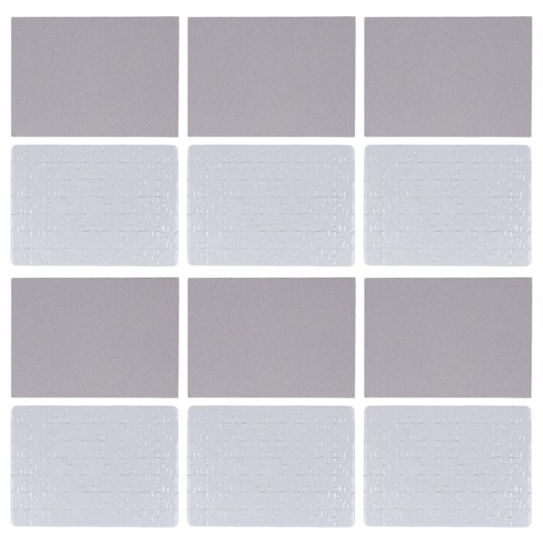 6 Set Tyhjiä Palapelejä 63kpl 13x18cm Valkoinen Kokoaminen DIY Sublimaatioaihio Palapelit Elämänkuvalle