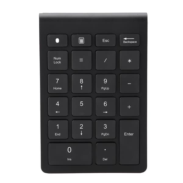 Musta 22 näppäimen mini numeronäppäimistö langaton Bluetooth OS X PC:lle
