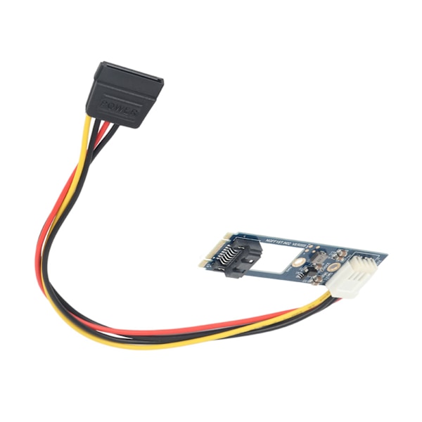 M2 TILL SATA M.2 NGFF SATA till 7Pin SATA Horisontell Konverter Adapterkort + 4Pin Strömkabel