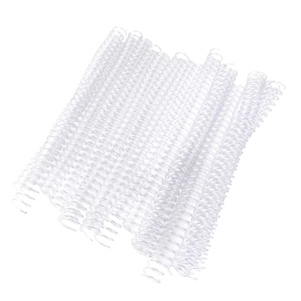 20 st 30-håls lösblad Plastbindningsring Spiralringar för A4-papper 19mm transparent