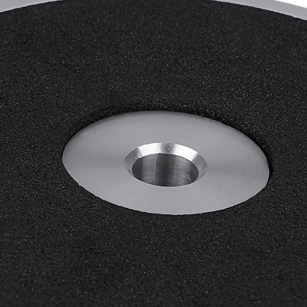 NY Sort Platevekt Klemme LP Vinyl Platespillere Metall Disk Stabilisator Sølv