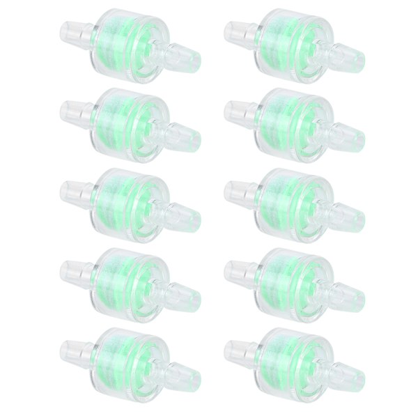 10 stk. ABS Grøn Akvarie Vandpumpe Silikoneslange Filter Fisketanke Slange Rengøring Filtreringsforsyninger 8MM