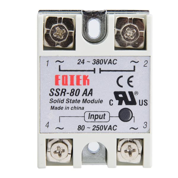 80A Enkeltfaset Solid State Relæ Switch Modul SSR-80AA 80-250VAC