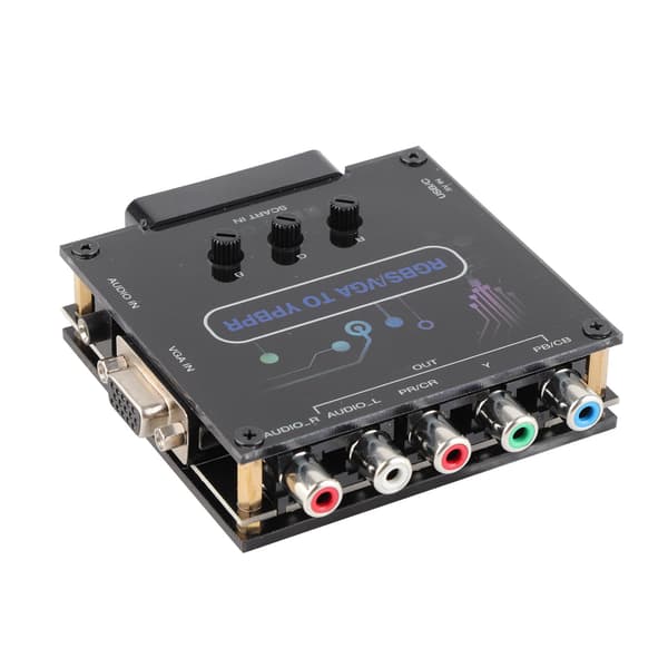 RGBS VGA SCART til YPBPR Komponent Konverter til SFC til Genesis til N64 til Dreamcast til Wii til MD til Saturn