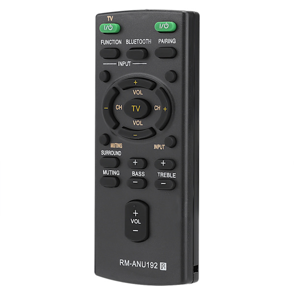 Ersättningsfjärrkontroll RM-ANU192 för Sony Sound Bar SACT60BT HTCT60BT SSWCT60