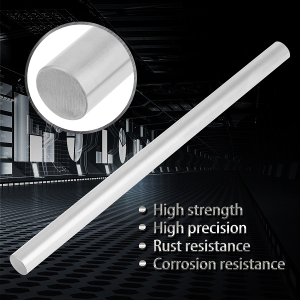 1 st lager stålcylinderskena linjär axel rak rund stång 12 mm diameter (200 mm)