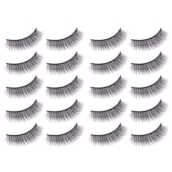 10 Par Magnetiska Ögonfransar Set Handgjorda Lätta Återanvändbara Magnetiska Fransar med Eyeliner Applikator