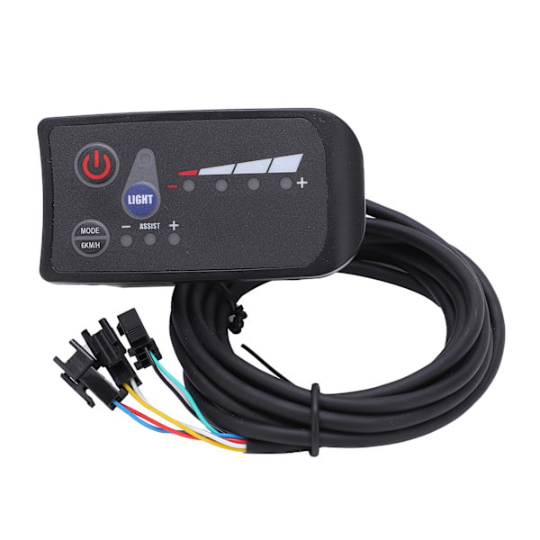 24V Elcykel Kontrollpanel LED Strömdisplay 810 Instrument LCD för Elcykelmotor Hastighetskontroll