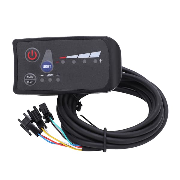 24V Elektrisk Cykel Kontrollpanel LED Strömdisplay 810 Instrument LCD för Elektrisk Cykel Motorhastighetskontroll