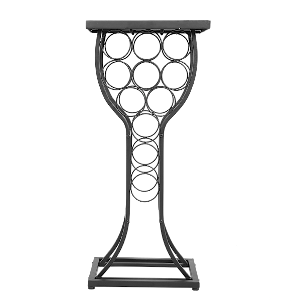 Møbelmetal med marmorfinish bordplade med vinopbevaringsorganisator rackholder display