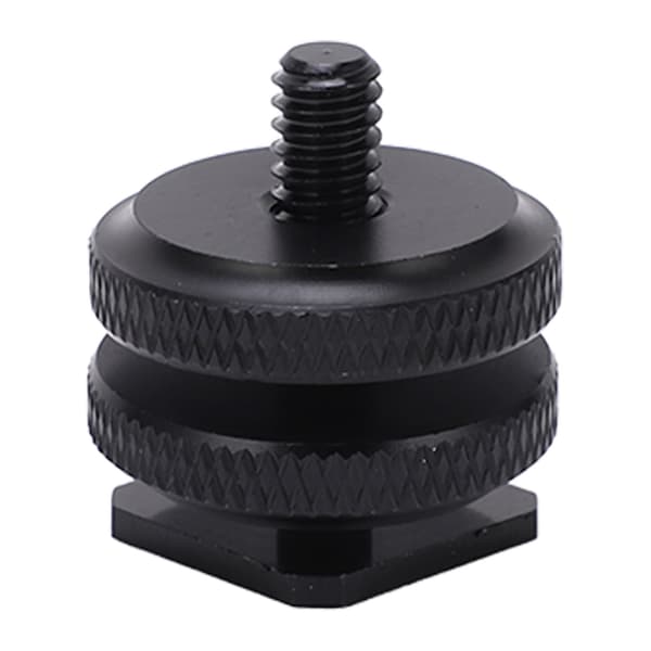 1/4 tommer Dobbelt Mødder Kamera Kold Sko Montering Adapter Stativ Skrue Adapter Blitz Sko Montering til Kamera Tilbehør