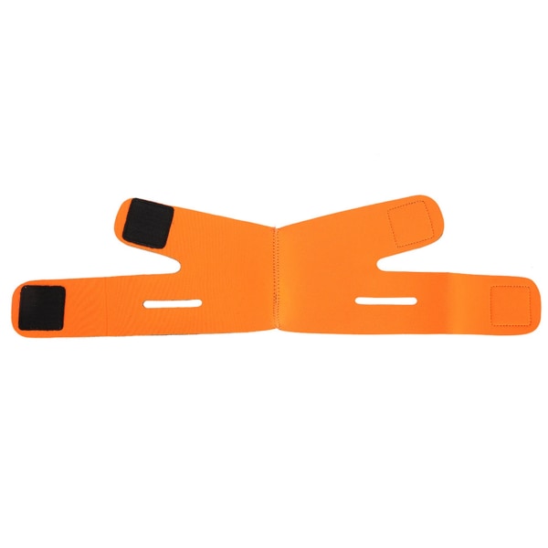 Ansiktsbandage för smalare ansikte, FaceLift, dubbelhaka, hudrem (Orange)