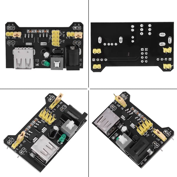 5 stk. 5V/3.3V Strømforsyningskort Dedikeret Strømmodul til Breadboard