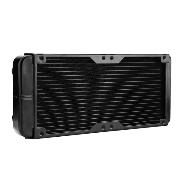 240mm G4/1 Aluminium Computer Vandkøling Køler Til CPU LED Køleplade