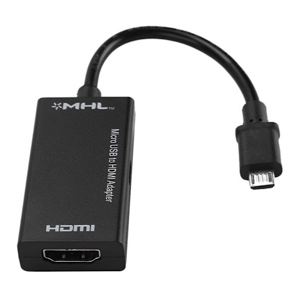 1080P Micro USB til HDMI Adapter 8-kanals Stereo Lyd 5-pin HDMI Video Adapter til Android