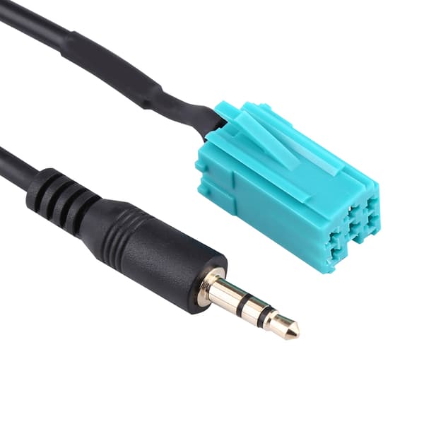 Bil 6-pin til 3,5 mm stik Aux-kabel til Renault Update List Automobile Data Line
