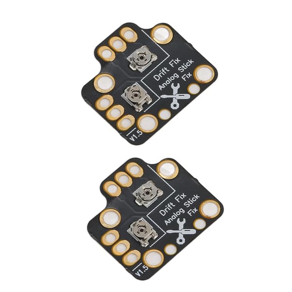 2 stk. Gamepad Joystick Drift Reparationskort Universal 3D Analog Stick Drift Fix Mod til Spilcontrollere Sort
