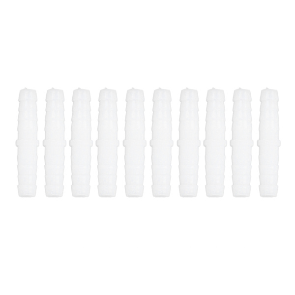 10 stk. Plastik Slangefittings Lige Lige Barb Splicer Mender Samling Union Adapter 6-6mm