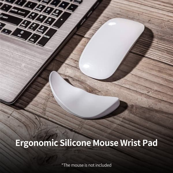 Silikon Musematte Håndleddsstøtte Ergonomisk Tredimensjonal Overflatedesign Hudvennlig Jevn Bevegelse Håndleddsstøtte Svart