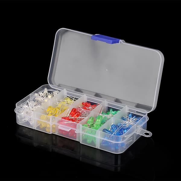 350 st 3mm & 5mm Blandade Färger LED Ljusdioder Sortimentskit