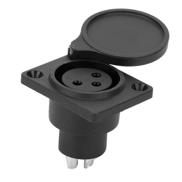 5 stk. 3-pinners XLR Vanntett Hunn Chassis Panel Plugg Audio Socket for Strømmikrofonkontakt