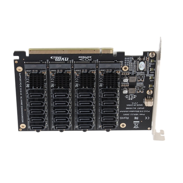 PCIE X16 -laajennuskortti DC-virtapiirillä, vakaa toiminta, JMB585-siru, PCIE - SATA 6G -sovitinkortti