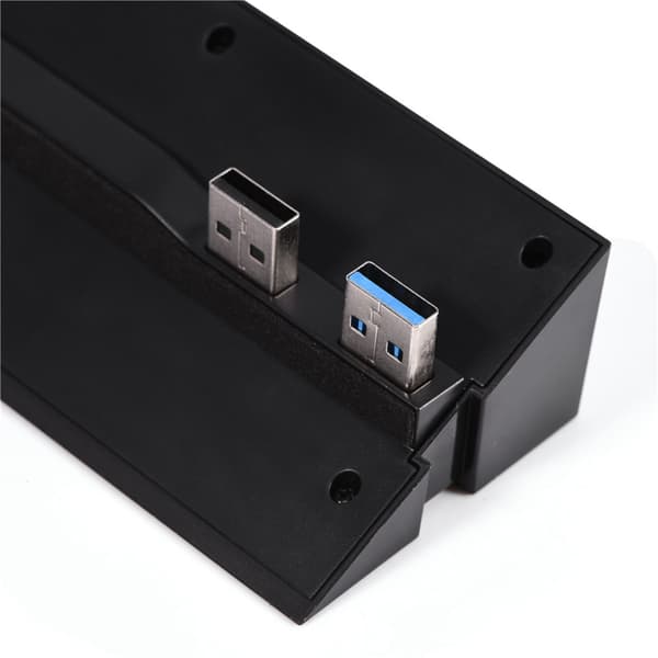 Höghastighets 5-Portars USB Hub 2.0 & 3.0 Expansions Hub Controller Adapter för PS4 Spelkonsol